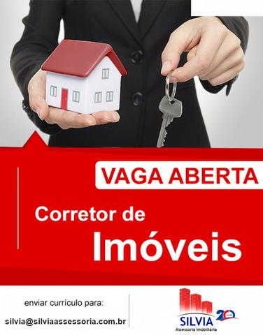 Vaga para Corretor de Imóveis, Imobiliária há 20 anos no mercado!
