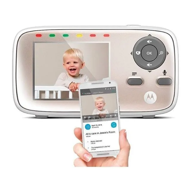 Babá Eletrônica Motorola MBP-667 Connect Wi-Fi/Anatel Branco