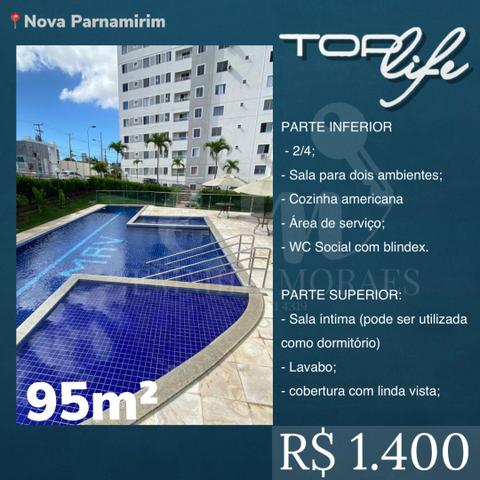 ALUGO duplex no Top Life - Av. Maria Lacerda - Com armários - 2/4 - R$ 1.400,00 - TL2940