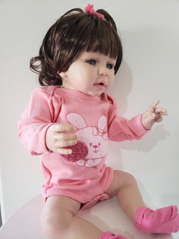 Boneca Bebê Reborn de Silicone 50cm - Foto 3