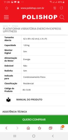 Plataforma vibratória polishop - Foto 2