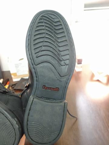 Coturno masculino ferricelli em couro virage preto - 40 - usado 1 vez - Foto 4