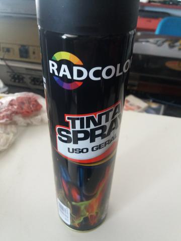 Tinta spray preto fosco