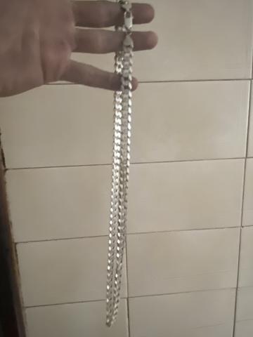 Cordão de prata grosso 100% 50 gramas - Foto 2