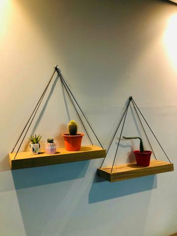 2 prateleiras para plantas livros e fotos R$ 80,00 - Foto 2