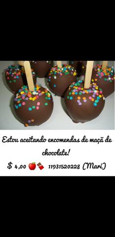 Maçã do Amor Tradicional e de Chocolate