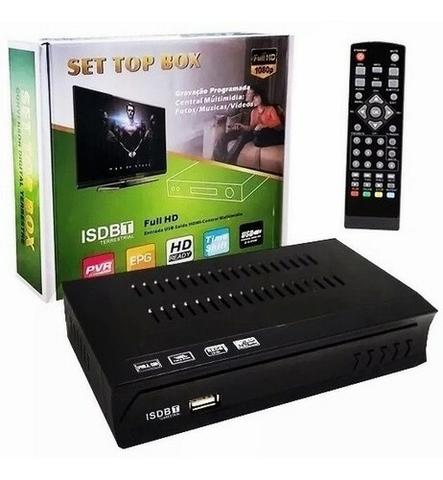 Conversor Set Top Box Digital Gravador Receptor Tv Original