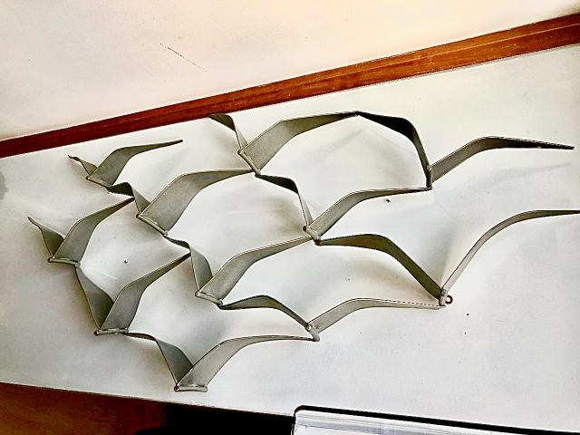 Painel de Parede Gaivotas Cinza