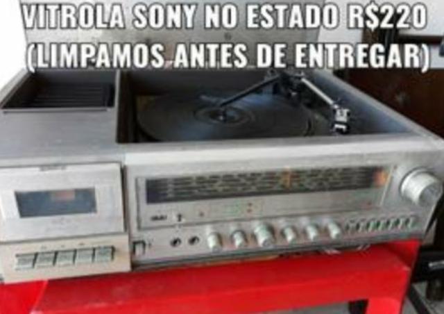 Vitrola Sony e Gradiente
