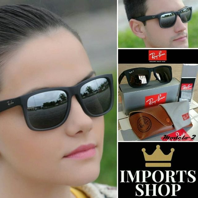 Óculos RayBan Justin 4165 100% Polarizado - Foto 2