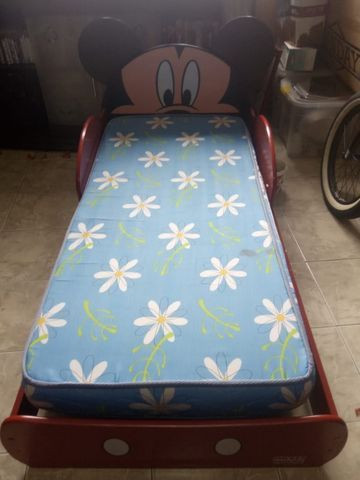 Cama Mickey Infantil Pura Magia Com Colchão Incluso - Foto 4