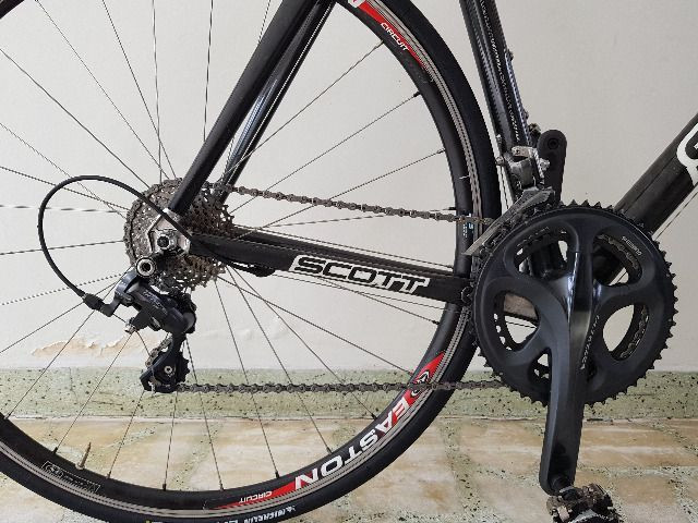 Bike Scott Speed Road Scott CR1 Pro Full Carbon tam 58 - perfeita - AC troca por mtb 29 - Foto 3
