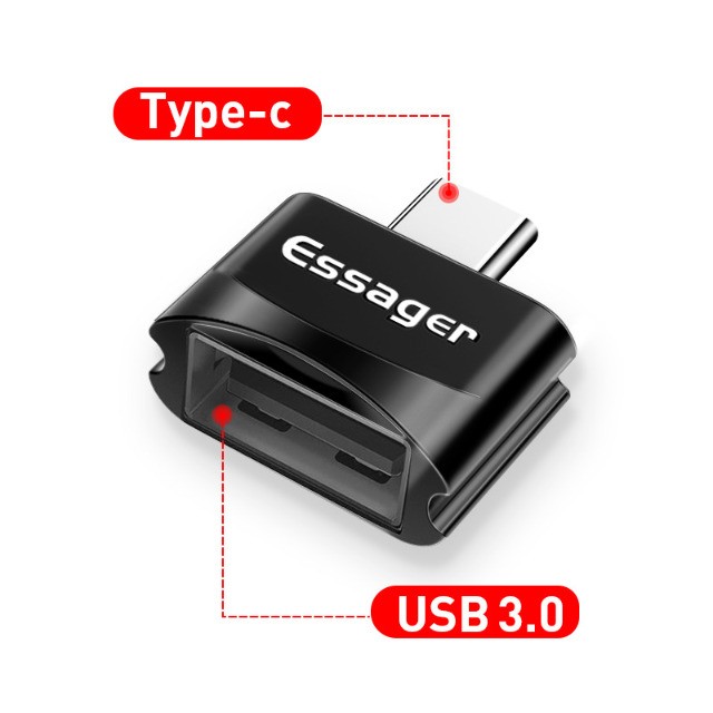 Adaptador USB 3.0 To Type-C Otg Essager Conversor