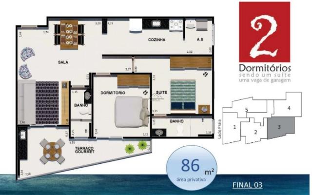 Lançamento Apartamento na Guilhermina em Praia Grande - Foto 8