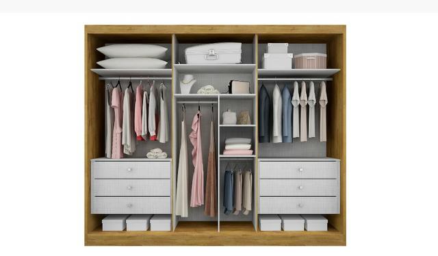 Guarda roupa todo espelhado 100%mdf 2.74 de larg/ super promoção - Foto 2