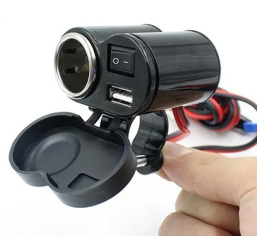 (NOVO) Carregador Para Motos Celular Gps Adaptador Tomada Usb - Foto 5