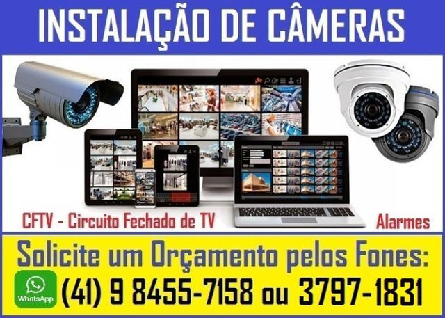 CFTV - Instalação de Câmeras de Segurança e Alarmes