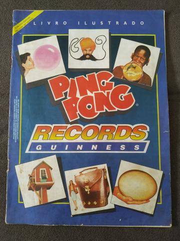 Álbum de figurinhas Ping Pong Records Guinness
