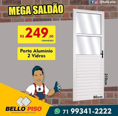 Porta alumínio 2 vidros