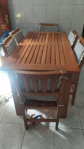 Mesa de madeira de Lei maciça - Foto 5