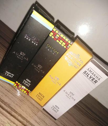 4 Perfumes 15 ml importados amakha kit