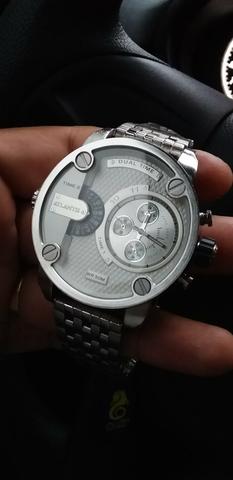 DIA DOS NAMORADO (RELÓGIO DE AÇO Dual Time,ENTREGO!) - Foto 4