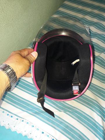 Capacete Rosa numeração 58 - Foto 3