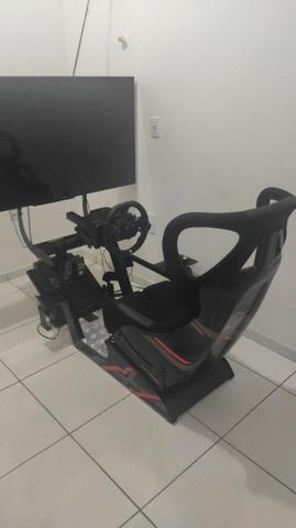 Cockpit X Extreme Racing Estação Completa<br>, Com volante G29 e câmbio manual