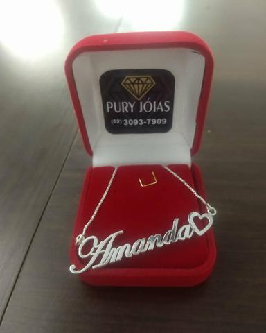 Colar Personalizado de Prata Dia dos Namorados - Foto 4
