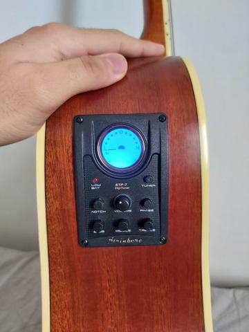Vendo Violão strinberg folk sd20c mogno (troco por guitarra e cubo) - Foto 3