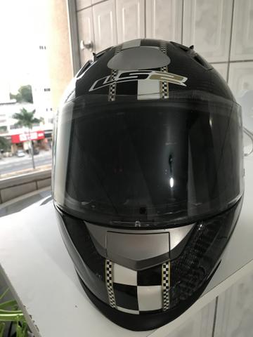 Capacete LS2 fibra de carbono - Foto 2