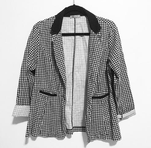 Blazer preto e branco
