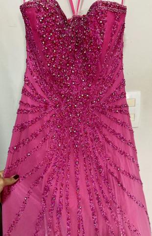 Vestido de festa com tule removível. - Foto 4