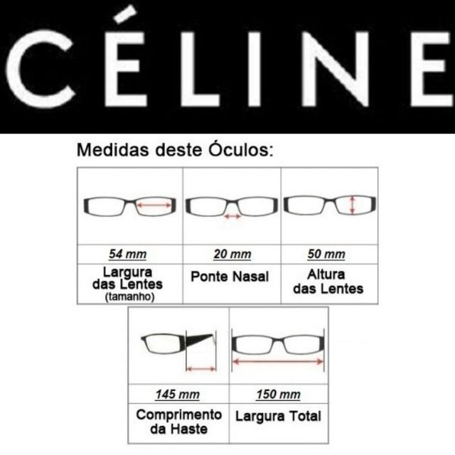 Óculos Feminino Céline Petra Redondo CL41447 com Proteção UV - Foto 5