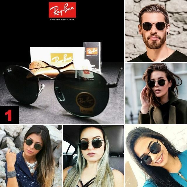 Óculos de Sol Rayban RB3447 Round com Proteção UV