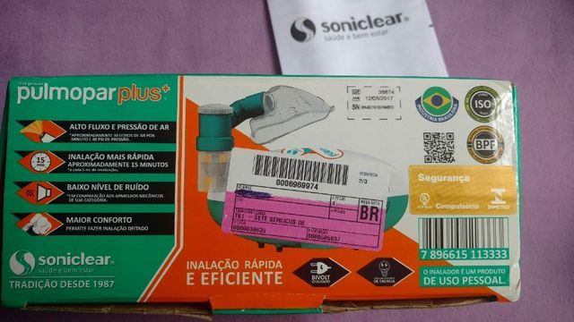 Inalador Pneumático a Jato de Ar Pulmopar Plus - Soniclear - Foto 5