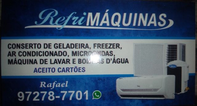 Conserto e compro geladeira e microondas