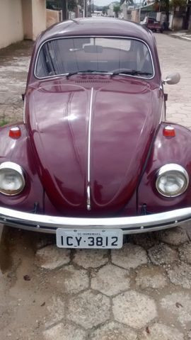 Fusca versão limitada, famoso monocromatico, interior caramelo