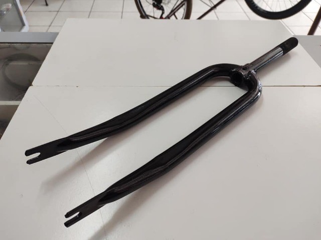 Garfo de bicicleta anos 80/90 em aço carbono novo de estoque antigo. - Foto 6