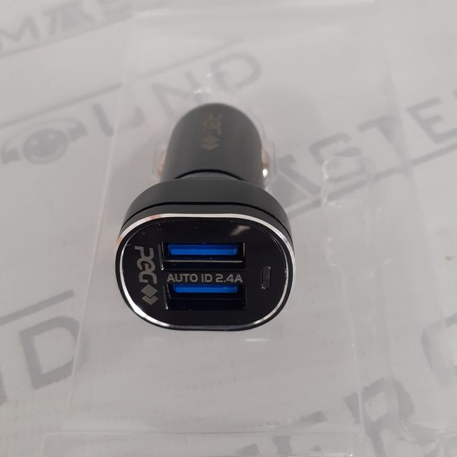 Fonte carregador veícular. Com duas entradas usb. Novo. - Foto 2