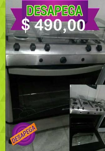 Fogão 5 bocas semi novo desapega