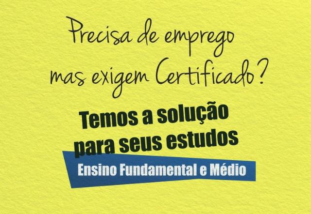 Conclua seus estudos agora mesmo!