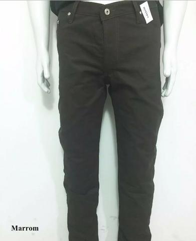 Calça Brim Sarja Masculina Tradicional Barra Reta Atacado Fabrica Goiânia - Foto 5