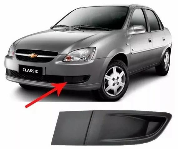 Grade Moldura Milha s/ furo Corsa Classic 2010 A 15 Esquerdo