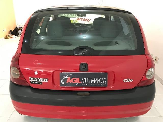 Renault Clio Authentique 1.0 Único dono 2004 Vermelho - Foto 6