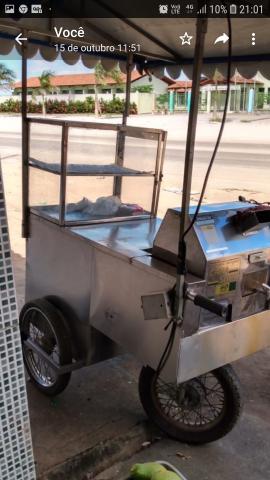 Carrinho de caldo de cana completo com maqna e estufa tudo em inox - Foto 5