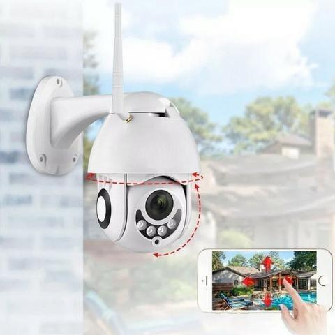 Camera Speed Dome IP Giratória HD Wifi Externa Segurança Noturna Resiste Agua - Foto 5