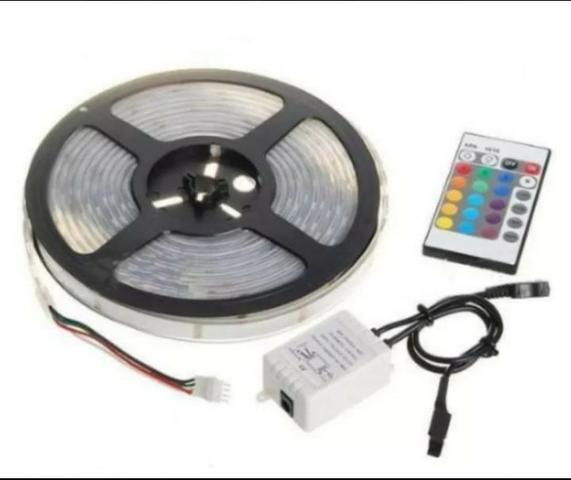 Fita led RGB 5M decoração - 16cores com controle - Foto 4