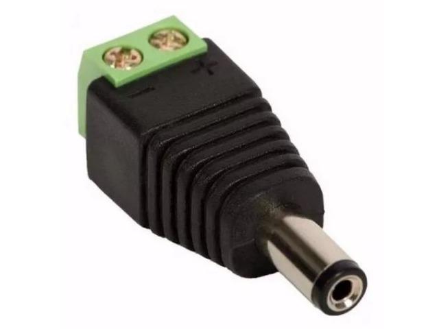 Conector Plug P4 Macho Cftv kit Macho e Femea   Adaptador Alimentação Bnc COD-CP43   - Foto 3