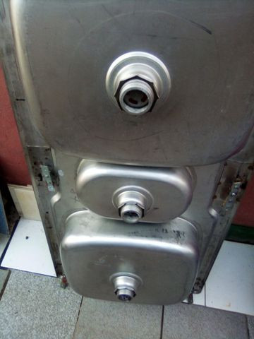 Pia inox com 3 cubas - Foto 2